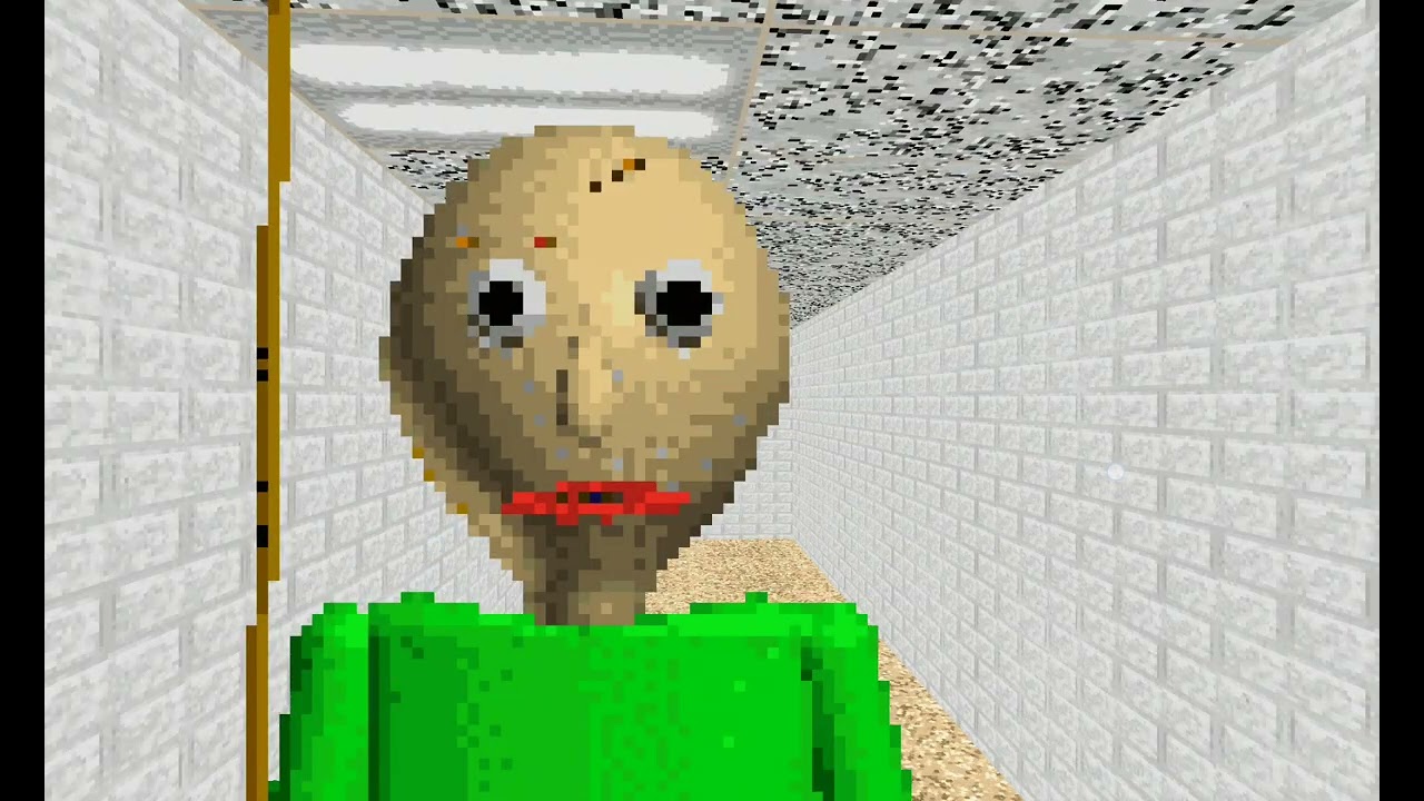 Playing baldi's basics 