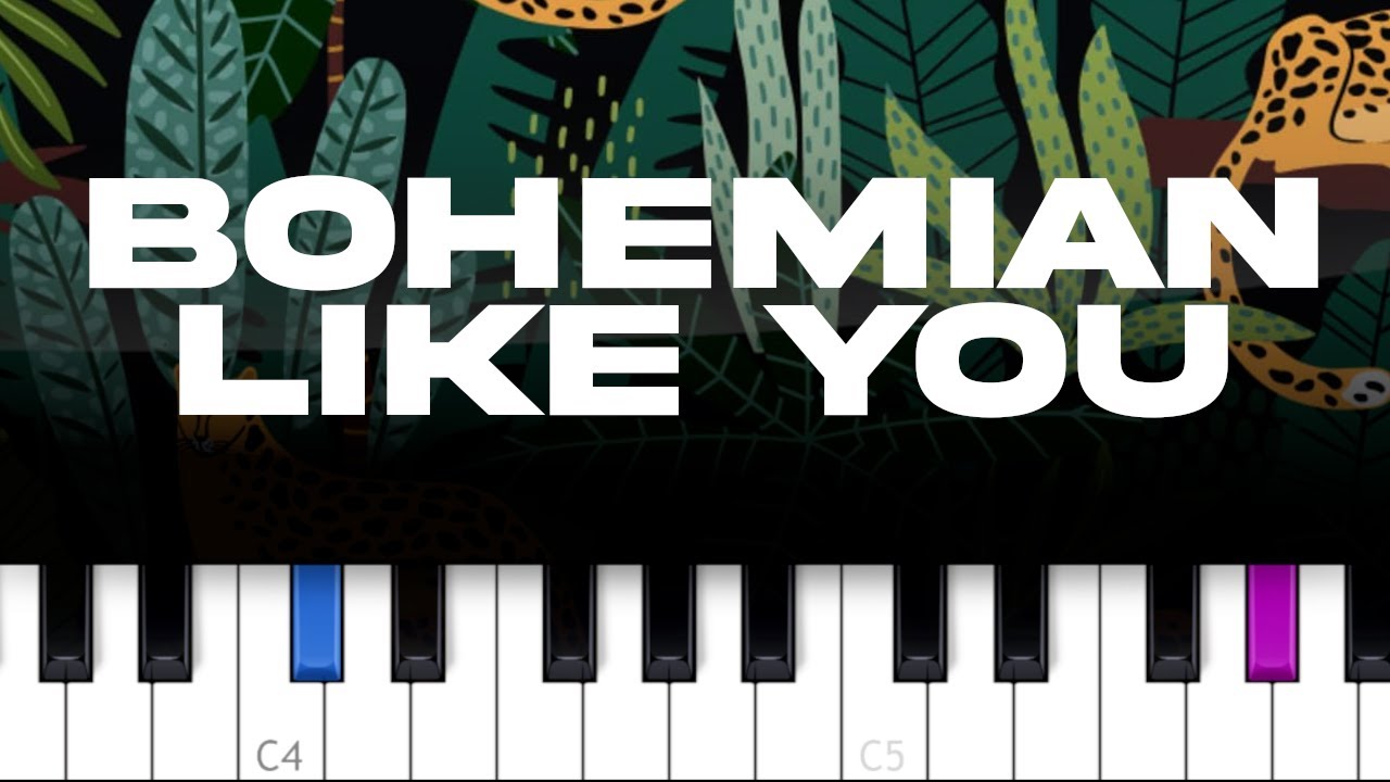 The Dandy Warhols - Bohemian Like You  (piano tutorial)