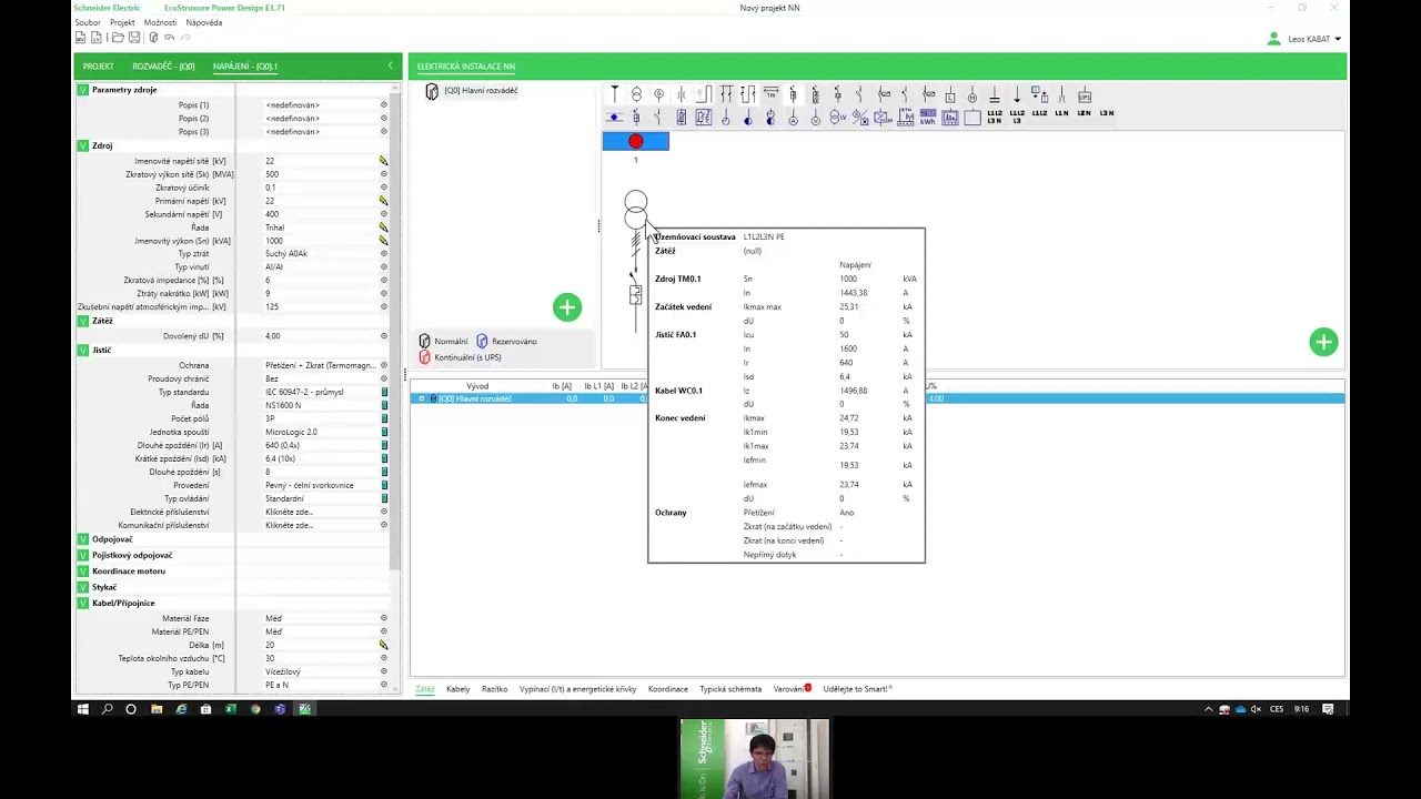 Úvodní školení. Program pro návrh elektrických sítí EcoStruxure Power Design.