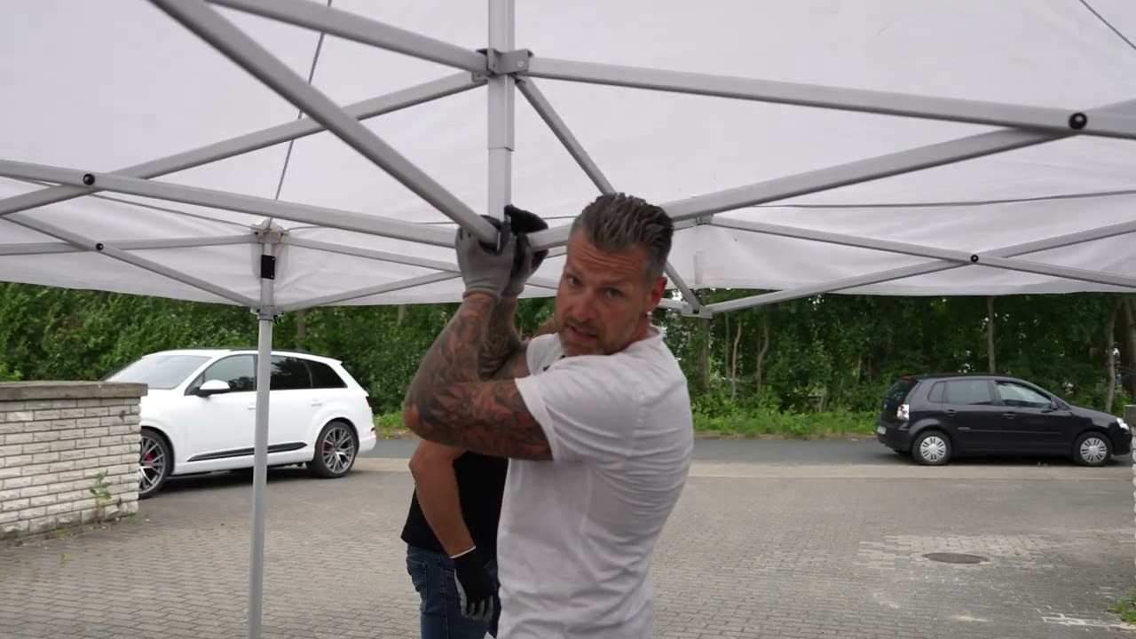 MIET38.DE Partyzelt Faltpavillon 4x8 Meter 4x6 Meter und 3x6 Meter