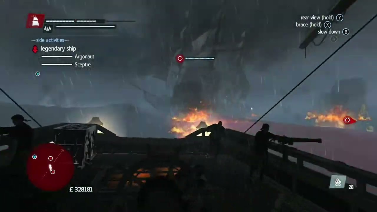 Beating the elite legendary ship THE STORM FORTRESS in assassins creed rogue