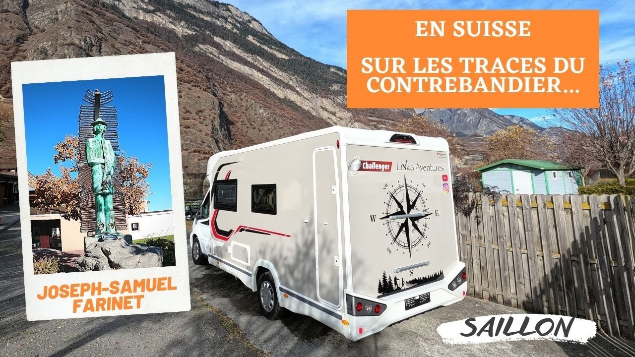 En camping-car dans le Valais (Saillon)