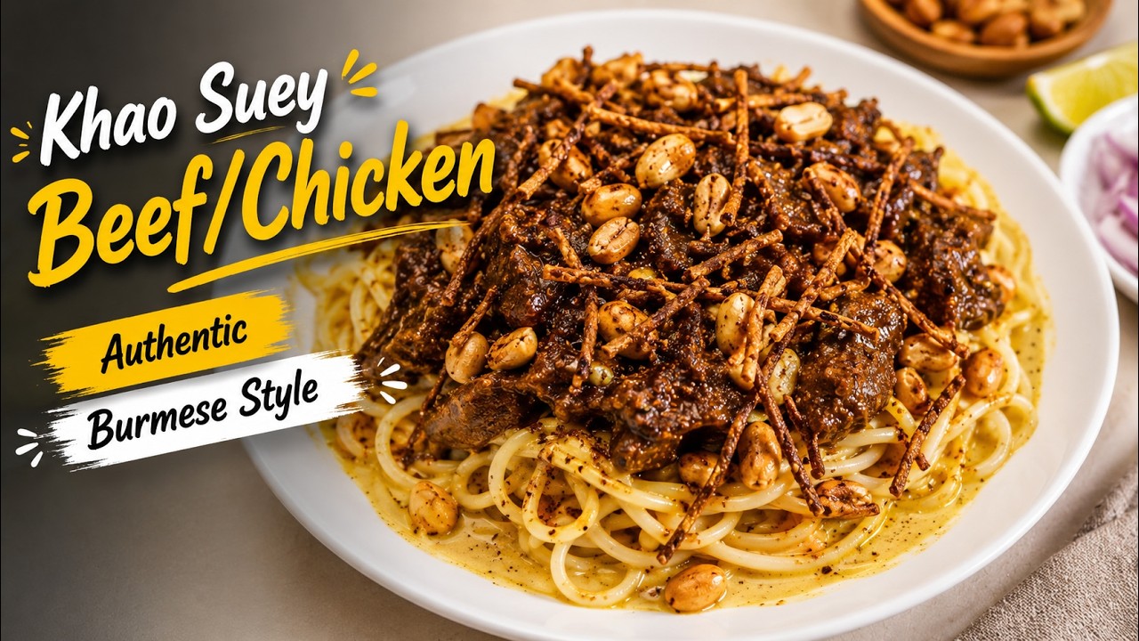 Khao Suey Beef/Chicken (Authentic Burmese Style)