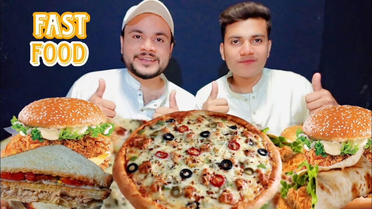 Zinger Burger 🍔 Club Sandwich 🥪 Pizza 🍕 Crispy Rolls 😋||Unlimited Frice🍟||🤤😋