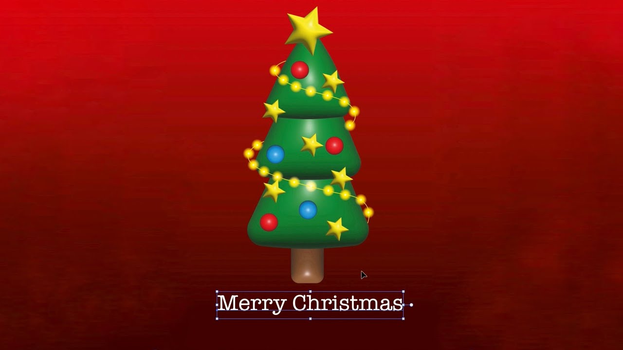 How to create Christmas tree? | 2D object to 3D in Illustrator #3dillusiondrawing #christmas