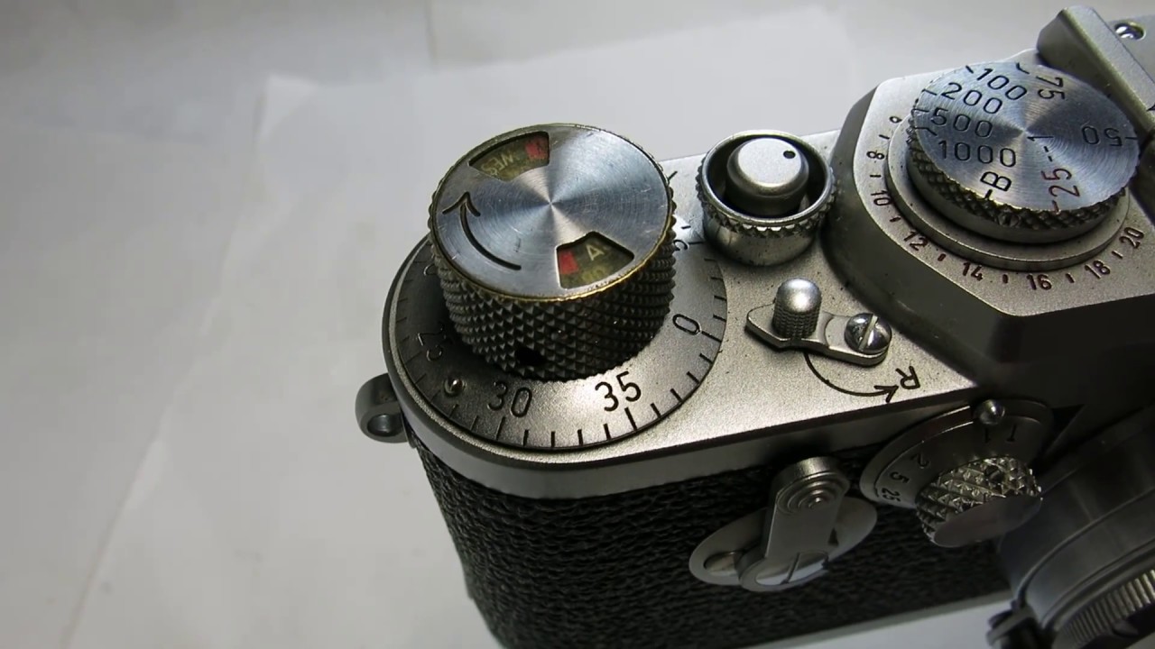 Leica 3f Disassemble & Easy clean the winding knob ライカ IIIf 巻上げノブのクリーニング