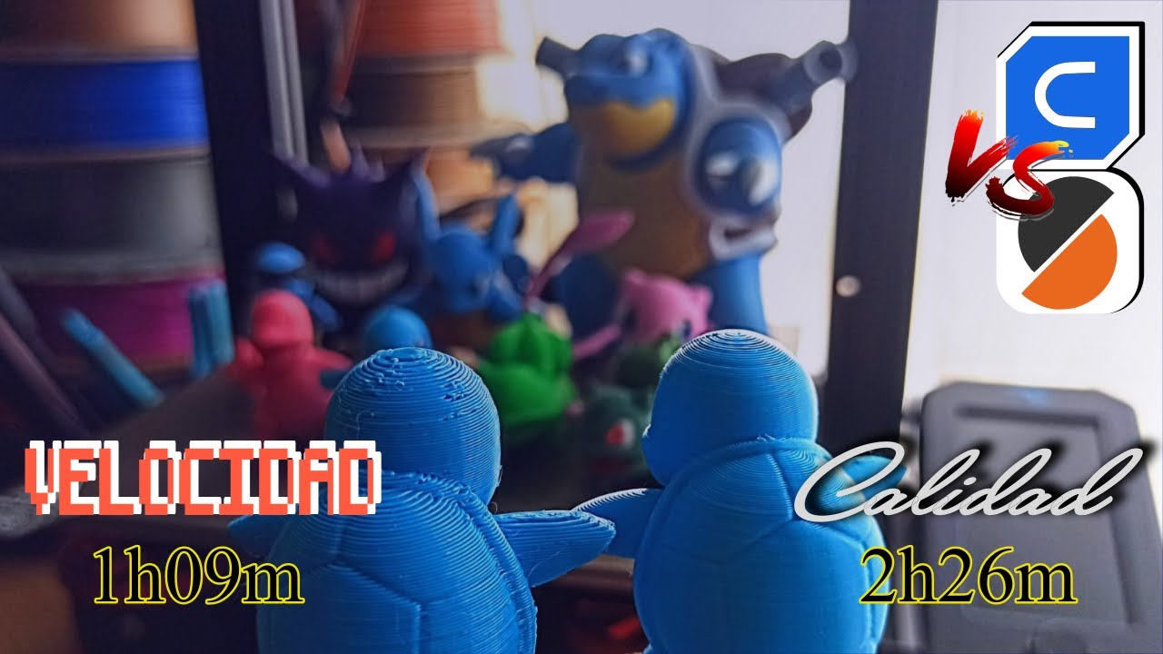 ¿Es tan importante la altura de capa? Mis pruebas de capa variable con Cura , Prusa y Pokémon
