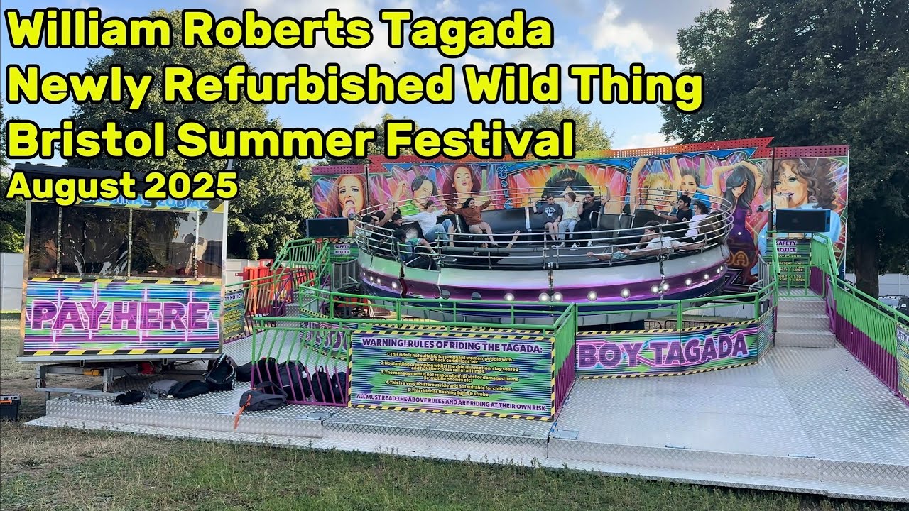 William Roberts Wild Thing Zodiac Tagada FunFair Ride @ Bristol Festival of Summer August 2025