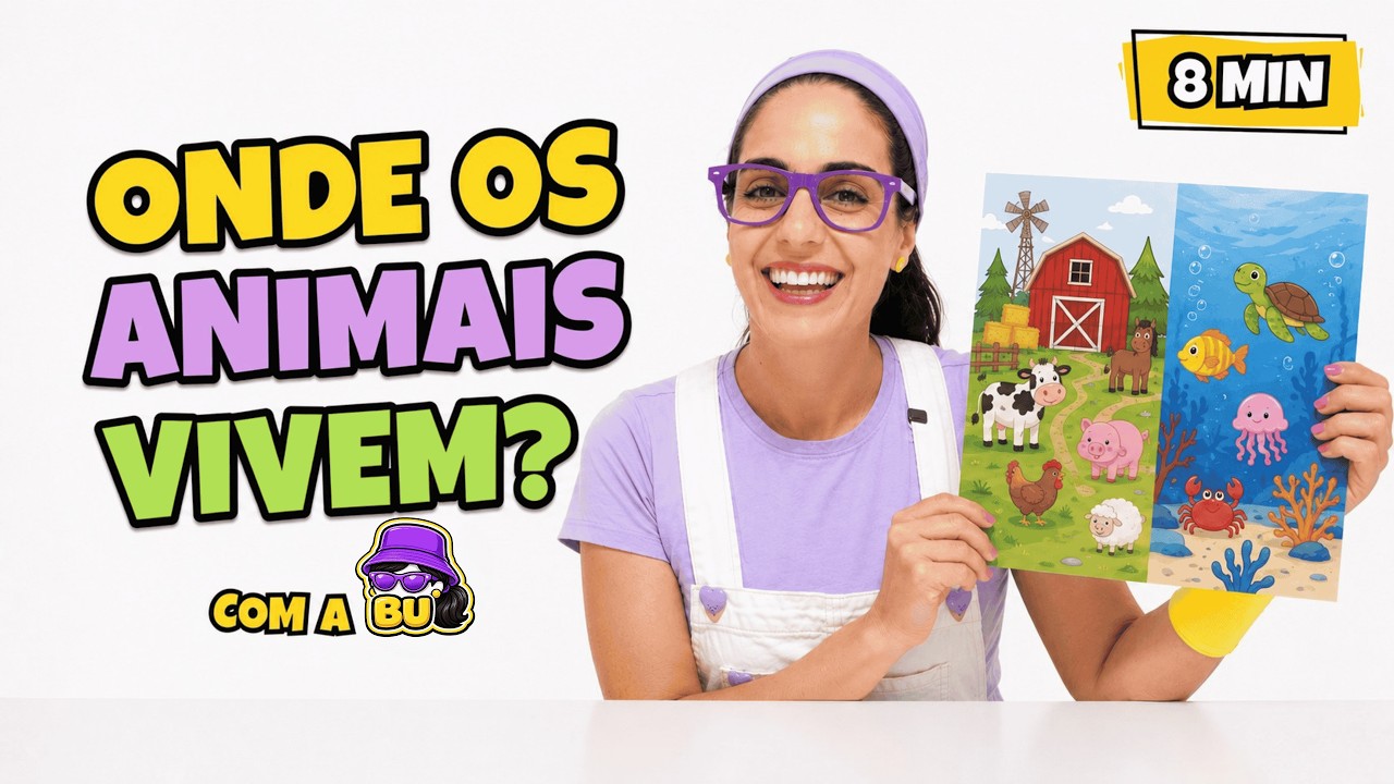 ONDE OS ANIMAIS VIVEM - JOGO: FAZENDA ou MAR - com a BU