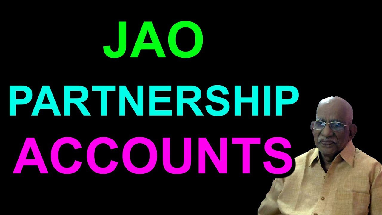JAO Partnership Accounts | Jao Online Classes | Mudunuri satyanarayana raju
