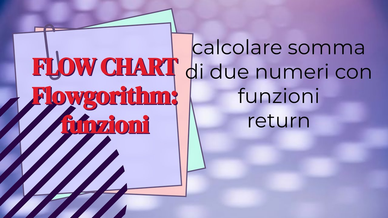 FLOWGORITHM ITA funzioni metodi- calcolare la somma di due numeri con valore di ritorno