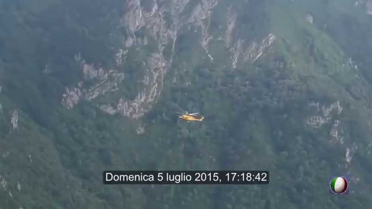 Soccorso sul Resegone - Elisoccorso di como 5 luglio 2015