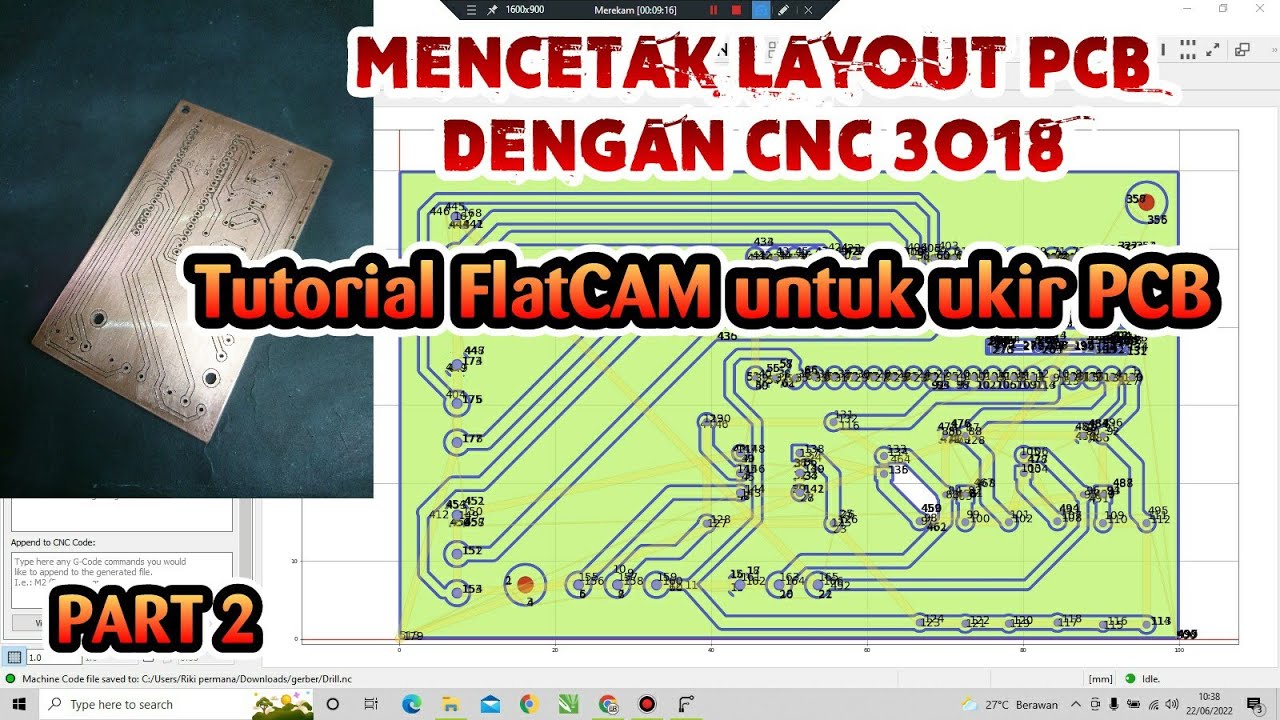 Tutorial FlatCAM untuk ukir PCB | Part 2