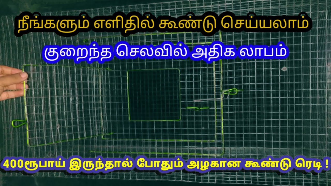 low cost cage | வீட்டில் கூண்டு செய்வது எப்படி | every one easy to make cage |