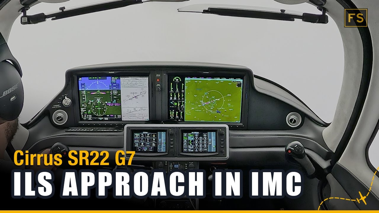 Full IFR Flight in Actual IMC | ILS Approach | Cirrus SR22 G7