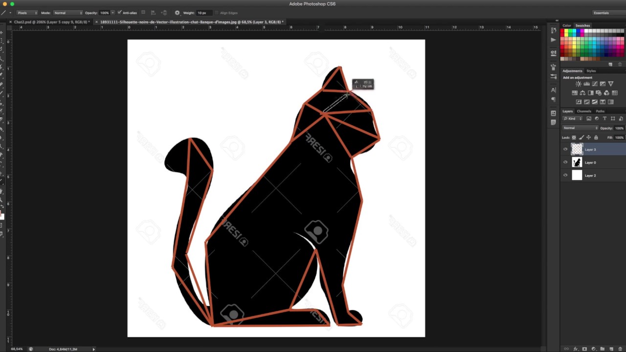 Comment faire le Design d'un Chat Geometrique - DIY // ⓇⒷ
