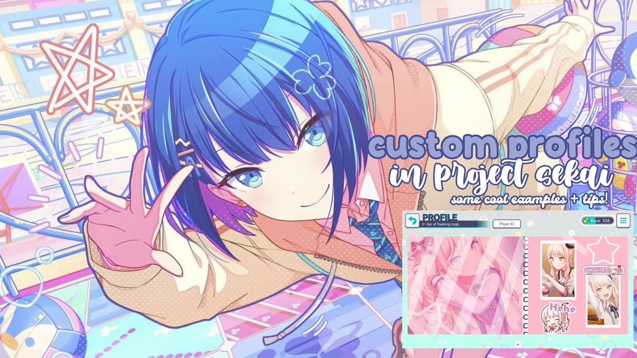 【Project Sekai】tips and tricks for custom profiles in pjsekai!