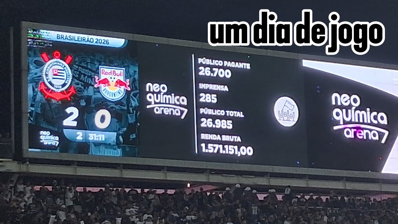 UM DIA DE JOGO - CORINTHIANS 2 X 0 RB BRAGANTINO