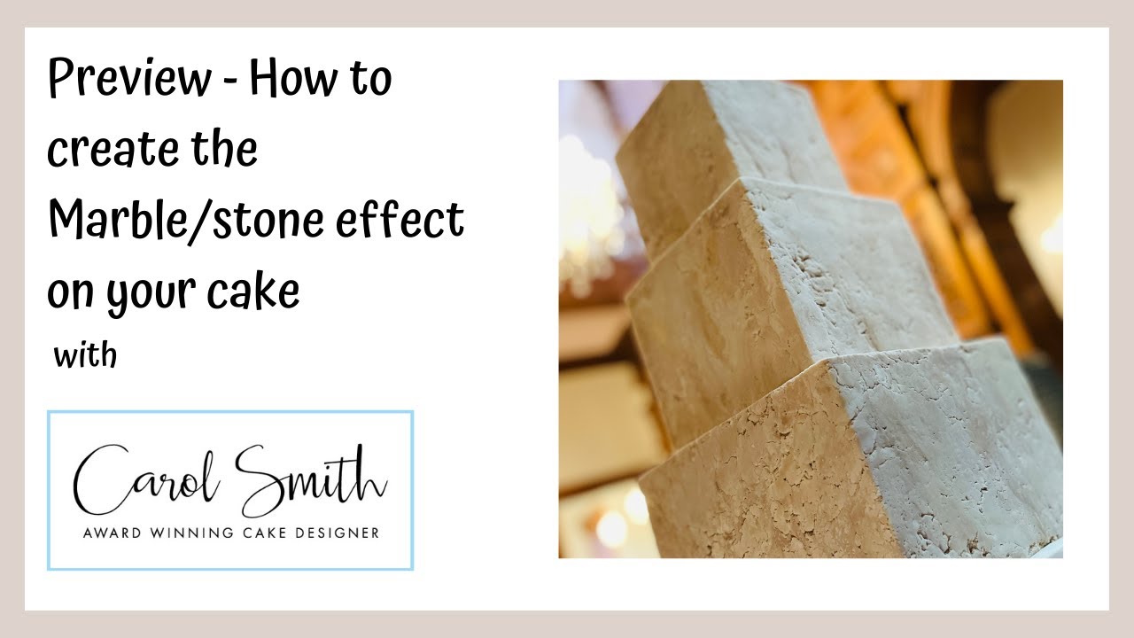 How to create a Marble stone effect on your cake