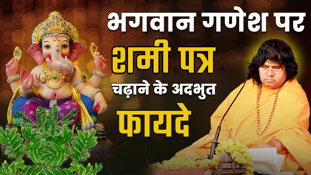 भगवान गणेश पर शमी पत्र चढ़ाने के अदभुत फायदे | Acharya Shri Kaushik Ji Maharaj