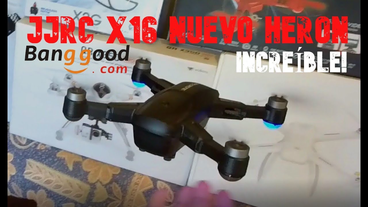 JJRC X16 INCREÍBLE DRONE de 197 Grs! 😲 con GPS, MOTORES BRUSHLESS etc, 👌 la FAMILIA HERON CRECE!