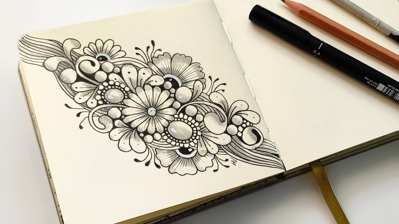 Mini Zentangle Art | Easy & Creative Zentangle Patterns for Beginners