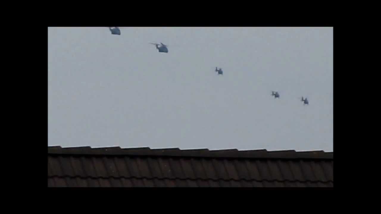 Bundeswehr Hubschrauber Kolonne CH-53 NH90 EC-135