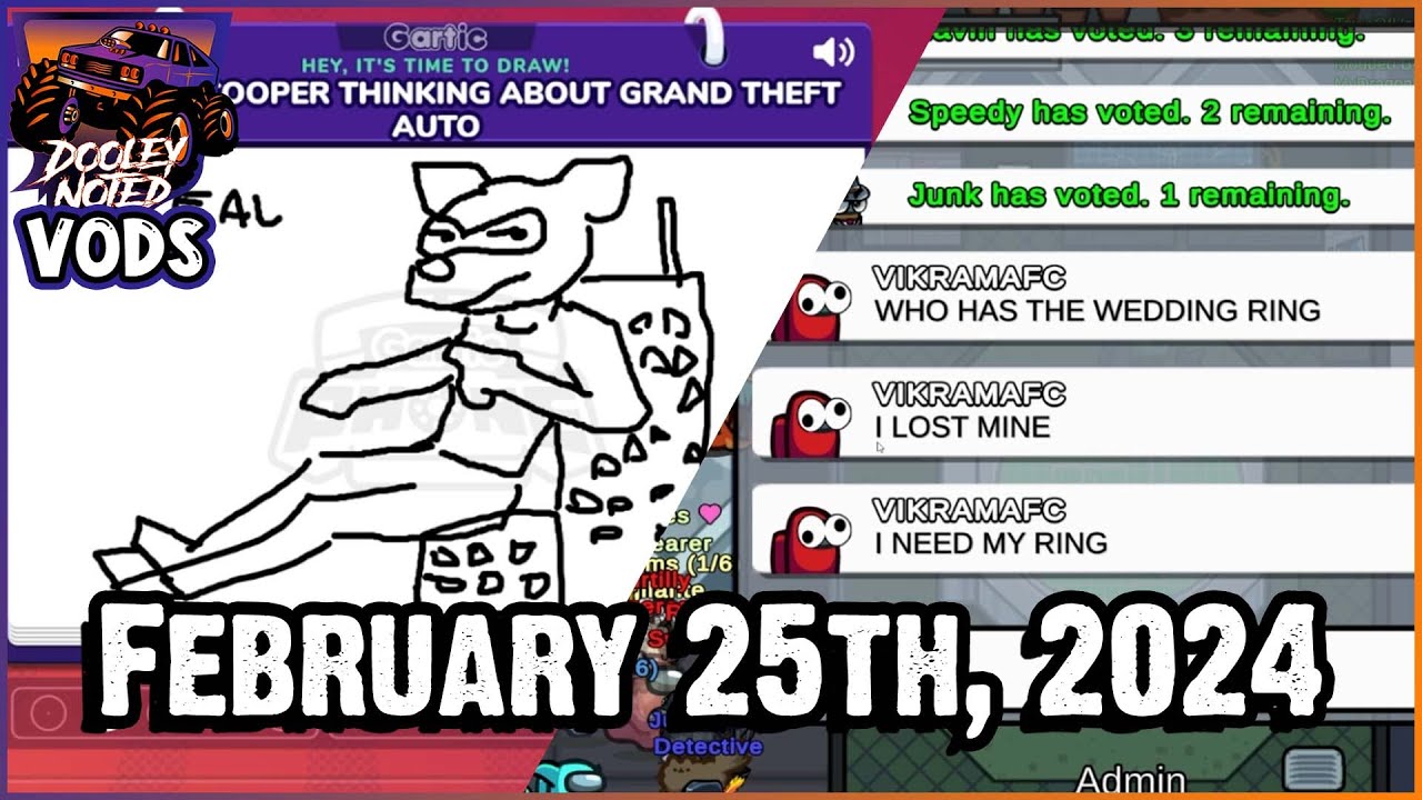 Gartic Phone/Among Us - VOD from February 25th, 2024