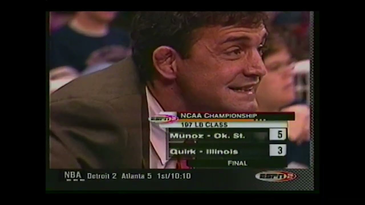 NCAA 2001 197LB FINAL MARK MUNOZ OKLAHOMA STATE VS PAT QUIRK ILLINOIS