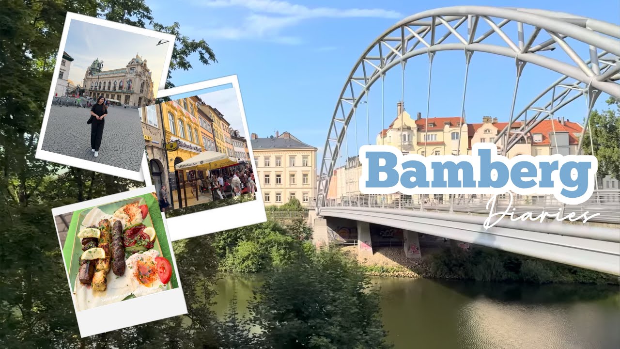 Bamberg Travel Vlog | Exploring city • famous bridges • city center • cafe • food ✨