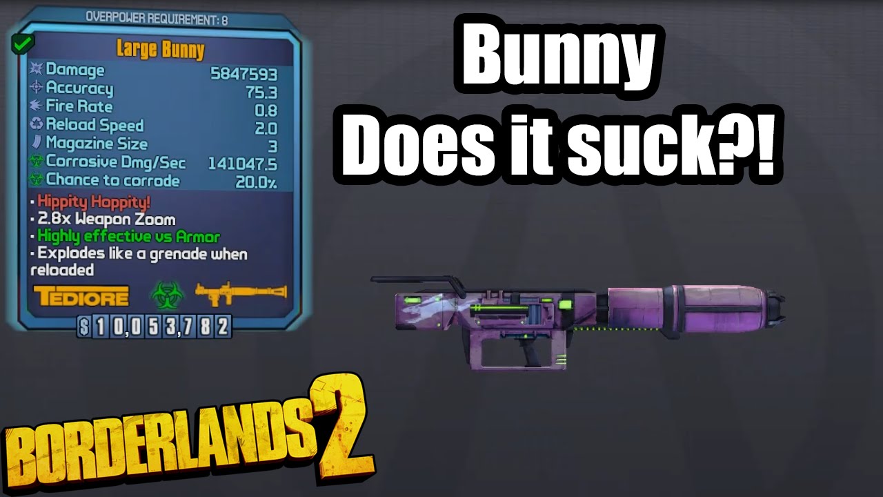 Borderlands 2: Legendary Bunny- Does it suck!?