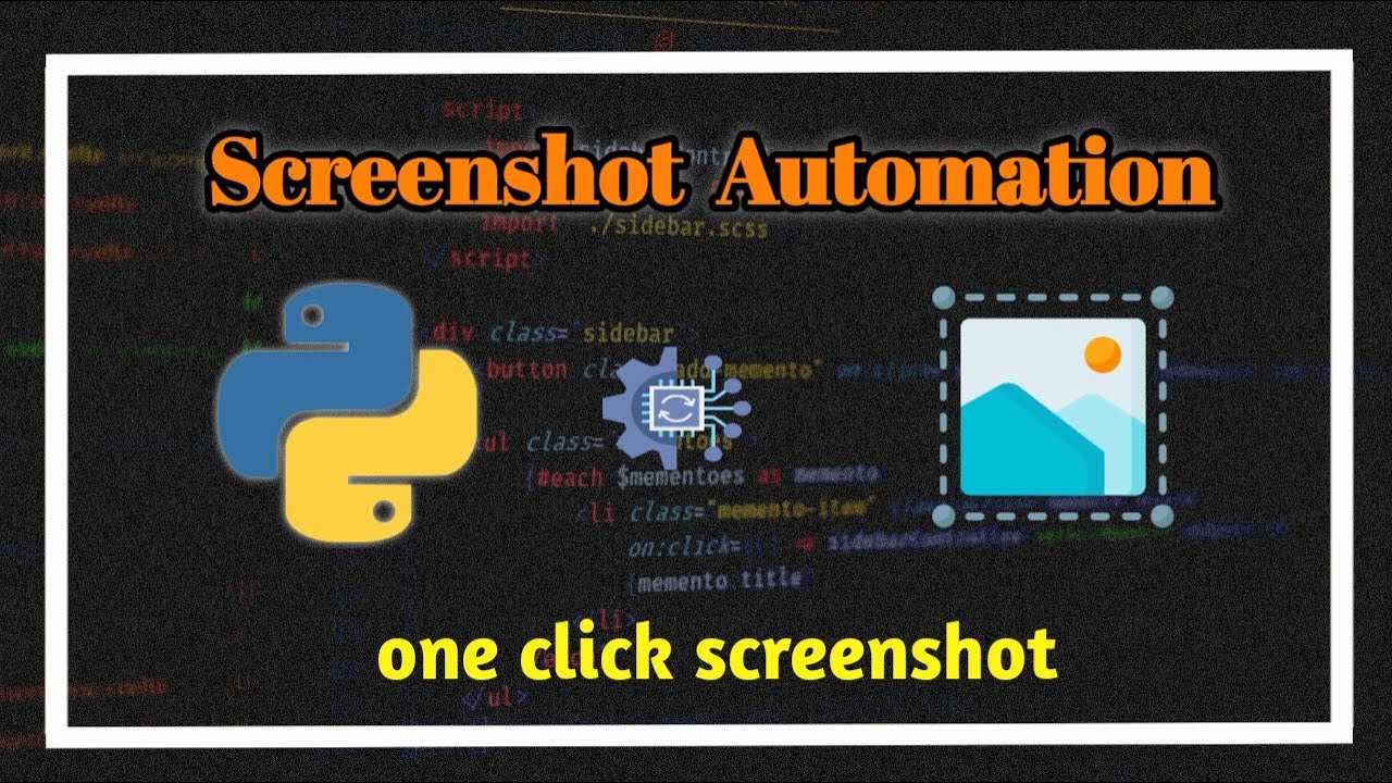Automating Screenshot Using Python | One Click Screenshot Python | Python Automation | #python