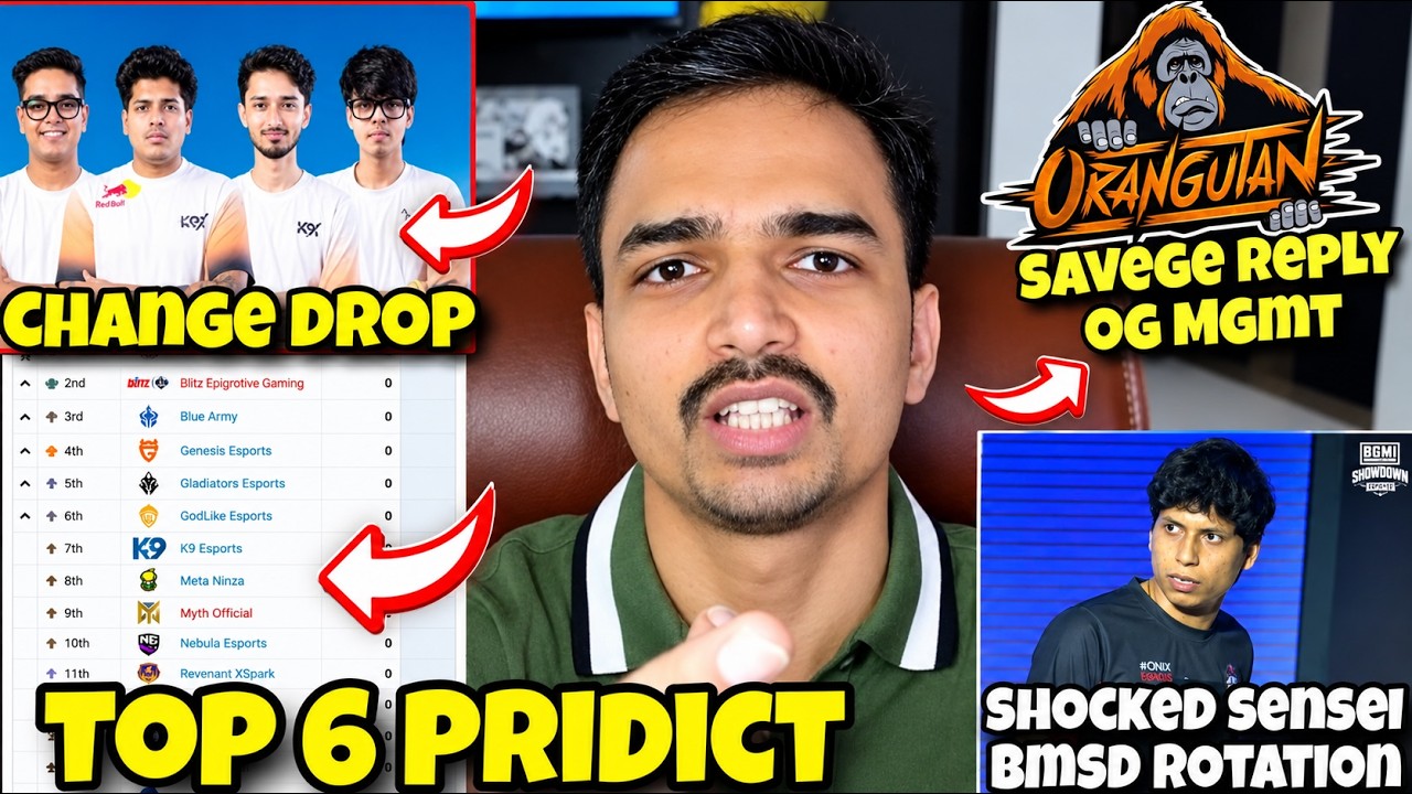 Mazy Top 6 Pridict 😱 TaG Drop Change 🚨 Mazy Shocked Sensei Bmsd Rotation 🥵Mazy Savage Reply OG MGMT🦧
