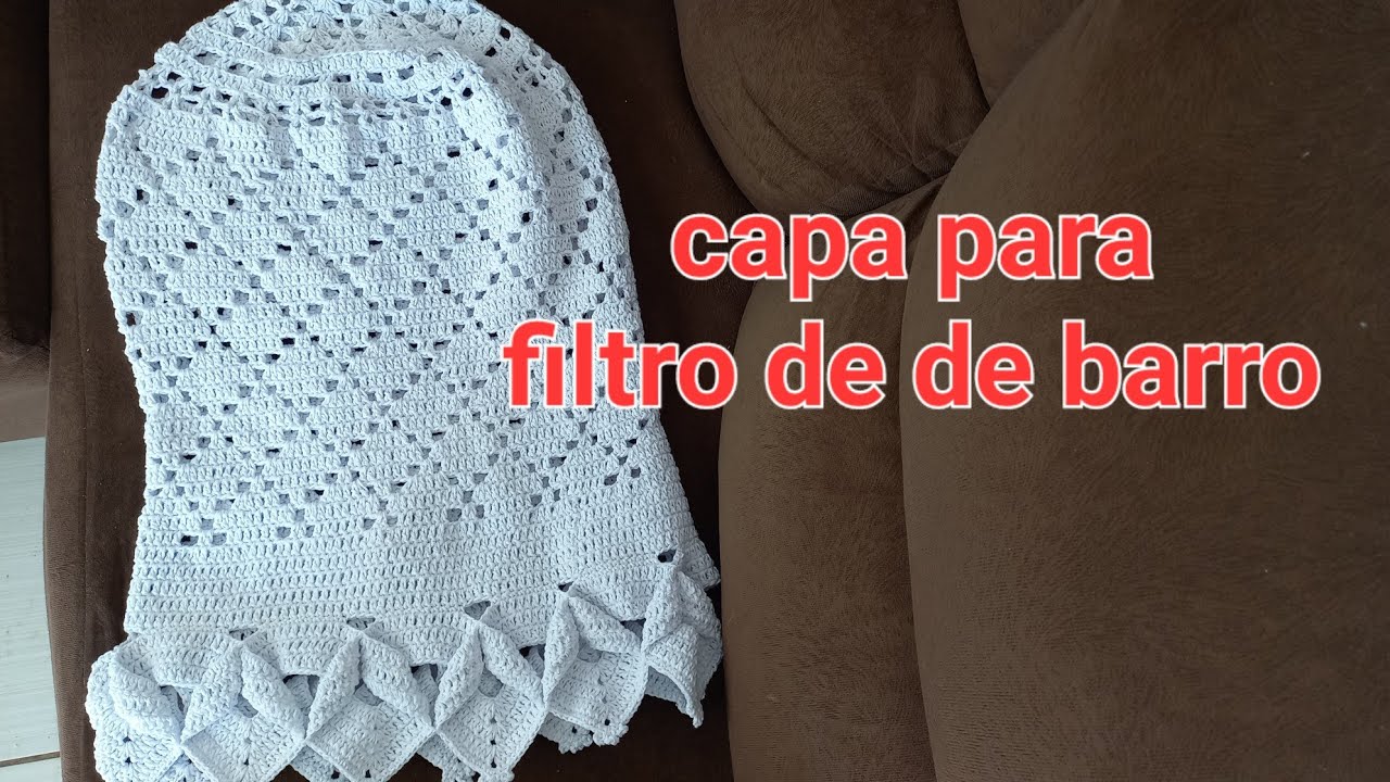 vlog: como fazer çapa para filtro de barro em crochê