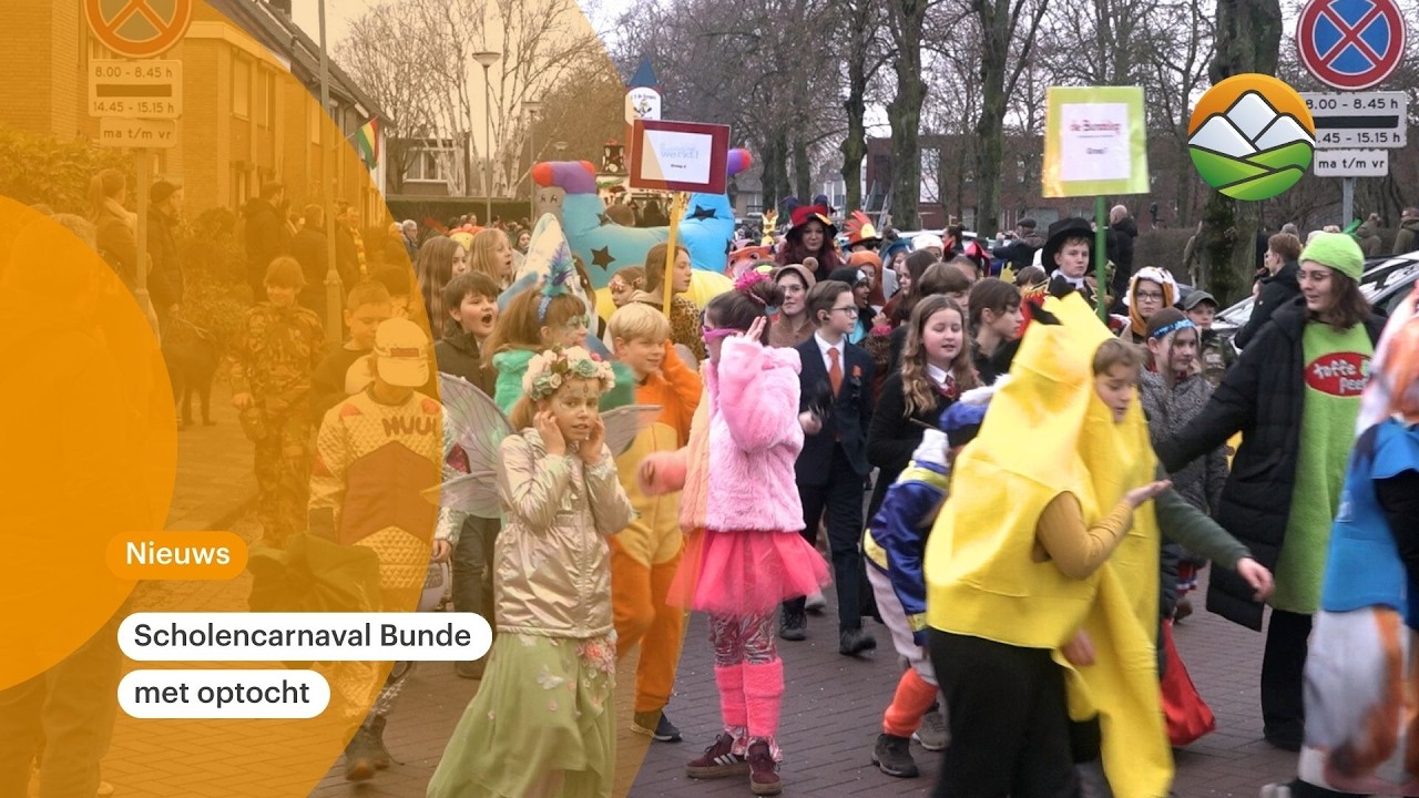 Scholencarnaval Bunde met optocht