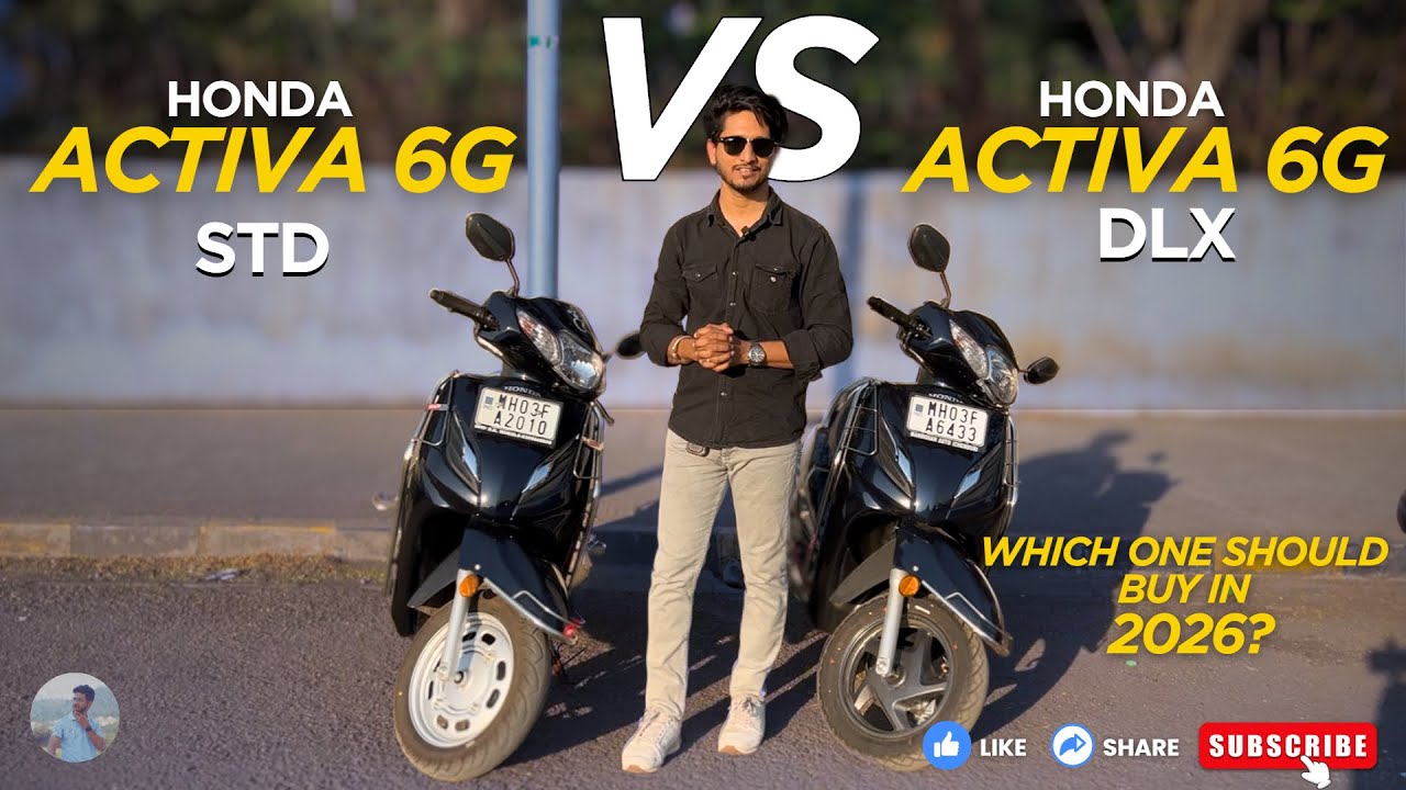Honda Activa 🛵 STD VS Activa DLX | Full Detail Comparison🔥🤩 | Which one Buy in 2026? #hondaactiva6g
