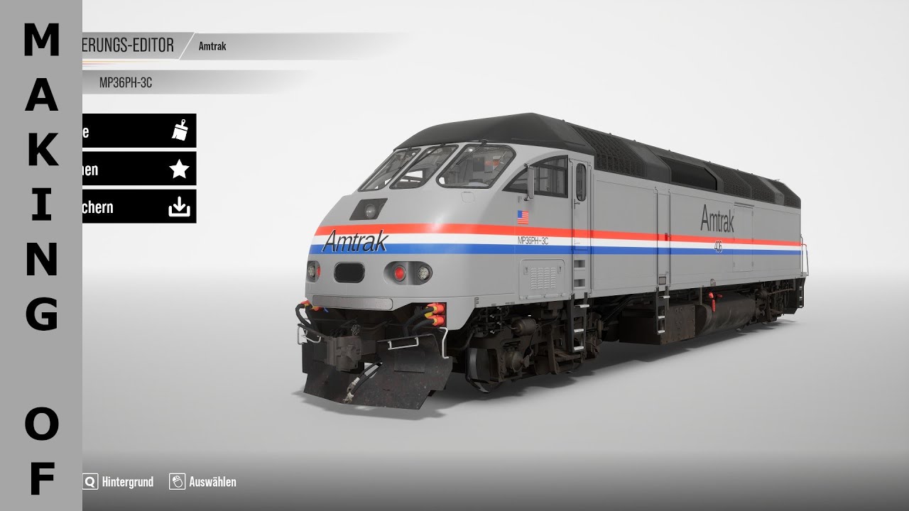AMTRAK MP36PH-3C | TSW2 Making Of #01