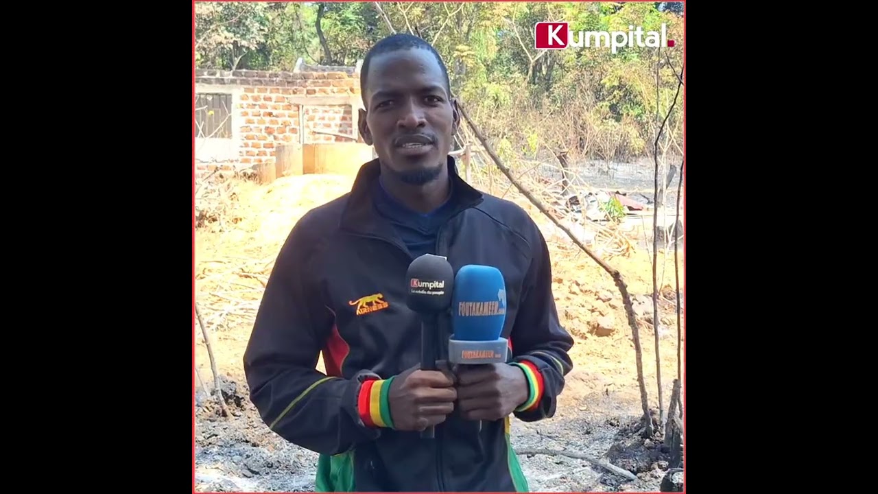 Labé 🇬🇳 : un feu de brousse ravage plusieurs champs et une maison à Lougoudhi