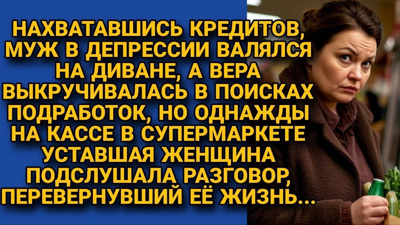 Пока муж лежал в депрессии от кредитов, жена искала заработок, но разговор на кассе...
