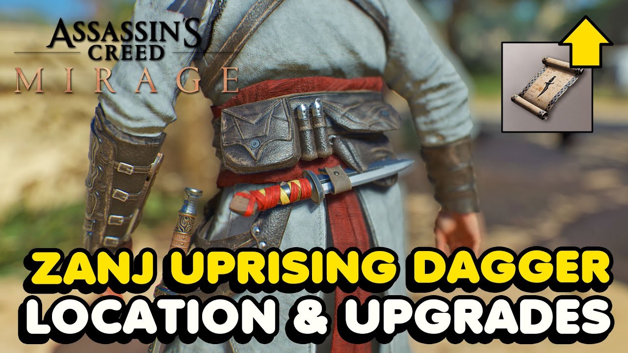 AC Mirage - Zanj Uprising Dagger Location & Upgrade Schematics