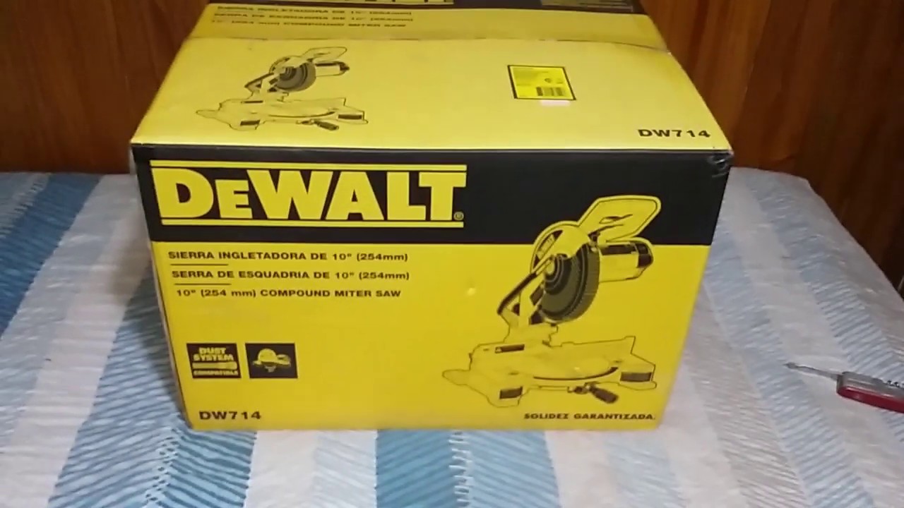 INGLETEADORA DE WALT DW714 UNDBOXING