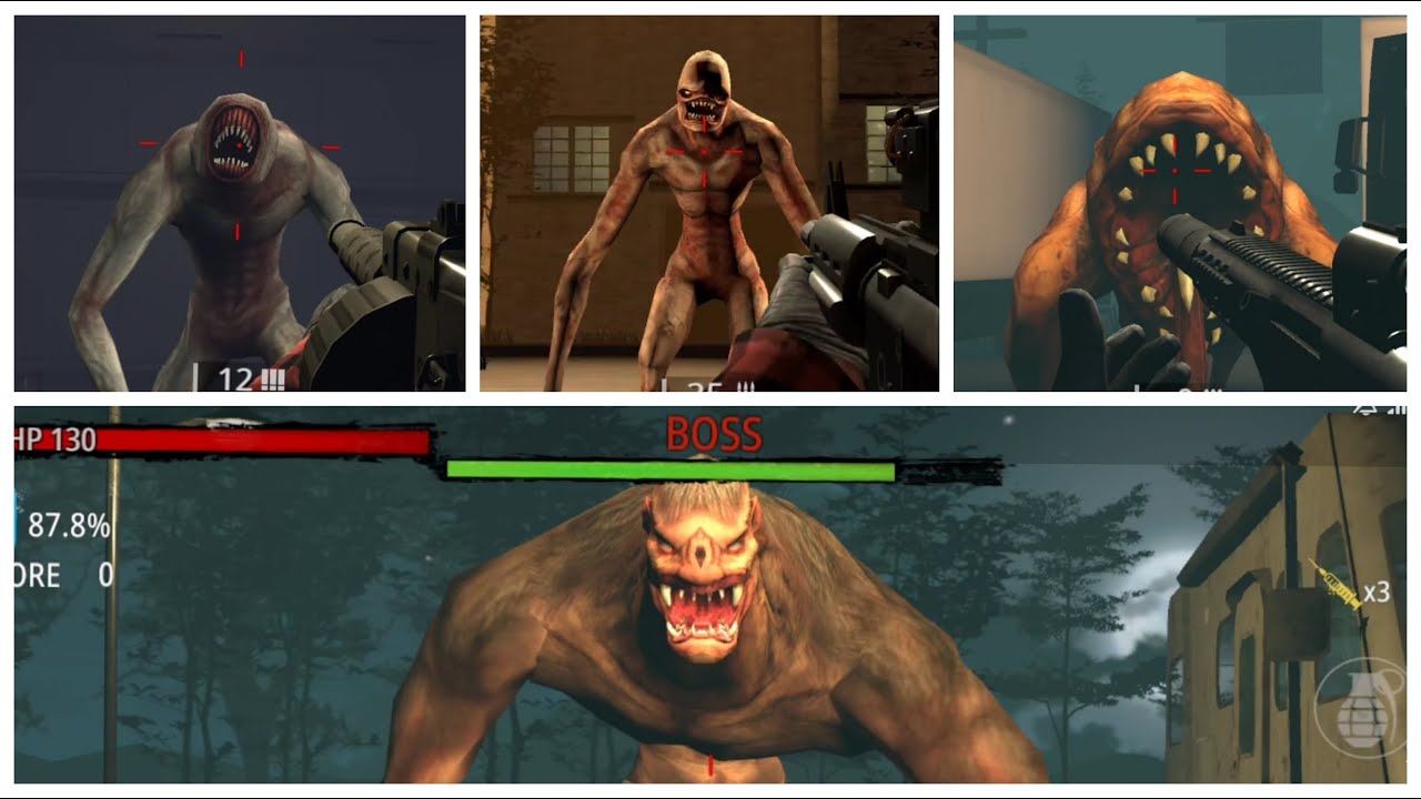 Zombie Hunter D Day All Bosses - All Boss