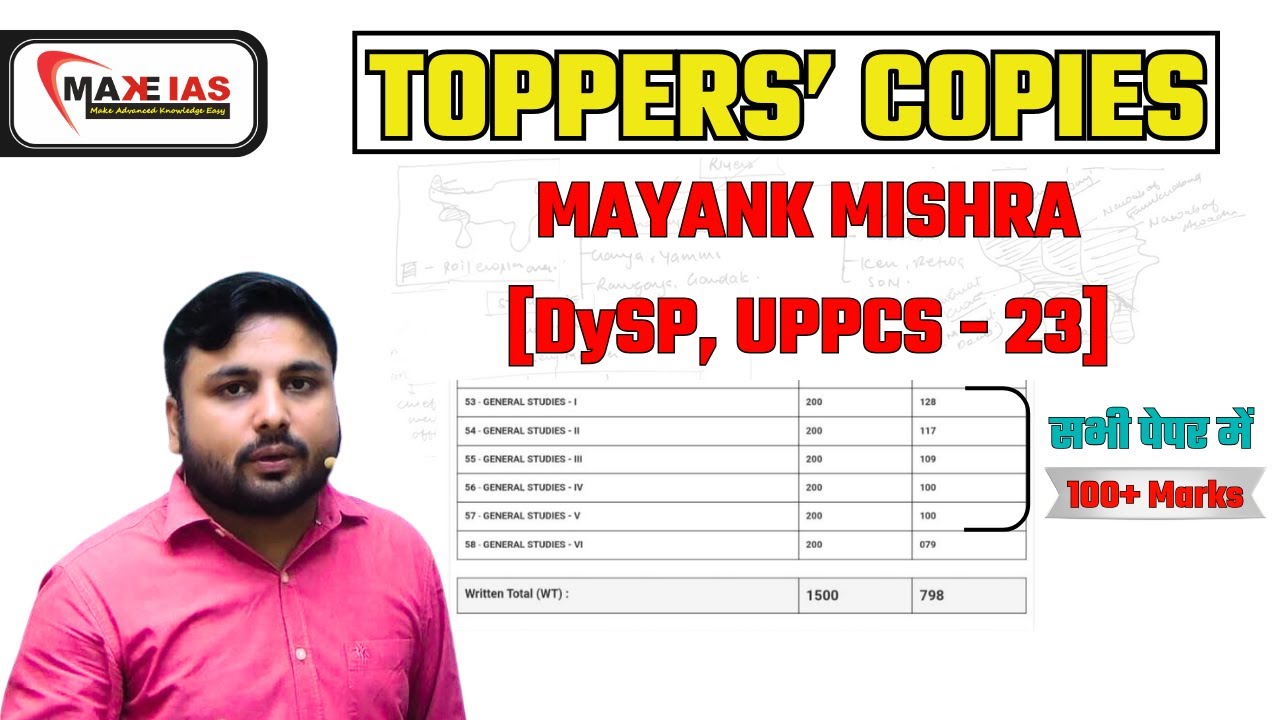UPPCS MAINS GS के सभी पेपर में 100+ Marks ऐसे लायें