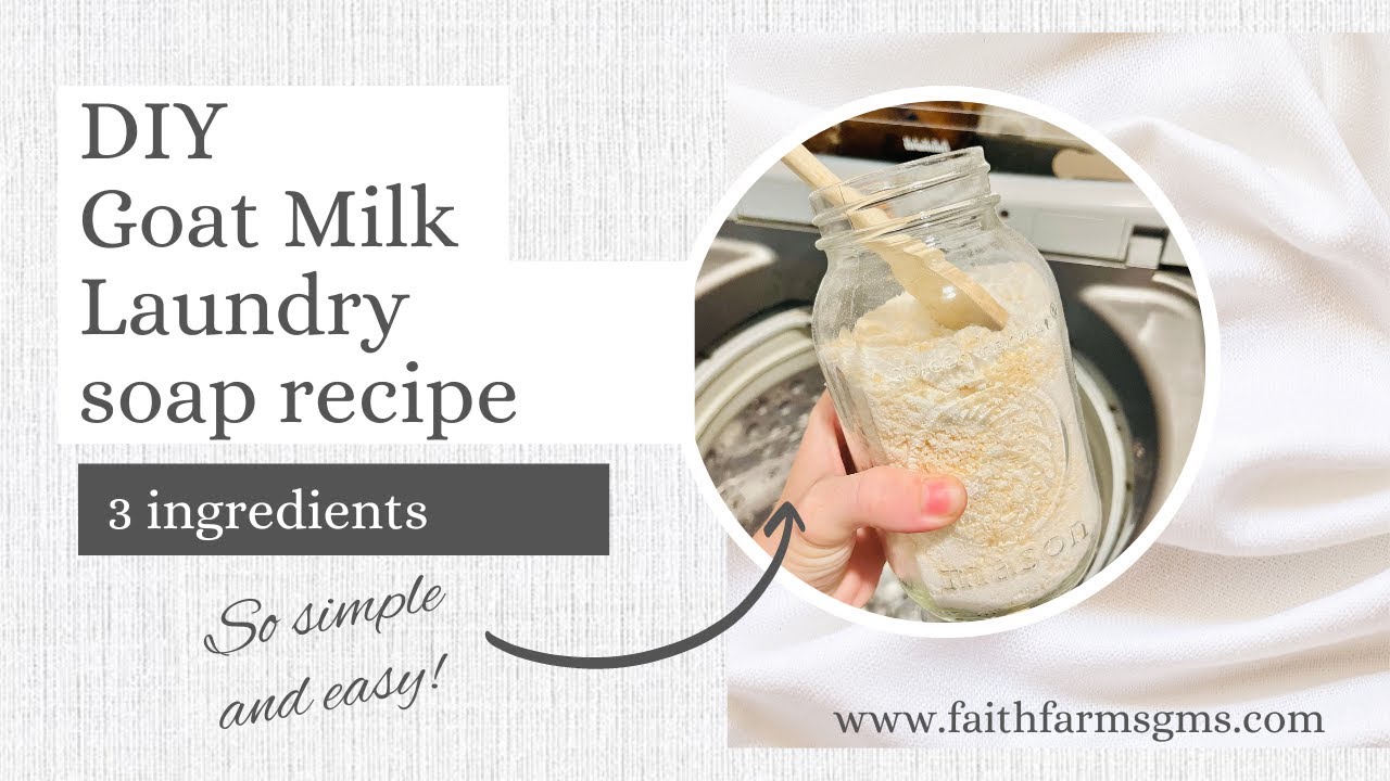 DIY Goat Milk Laundry Soap at Home