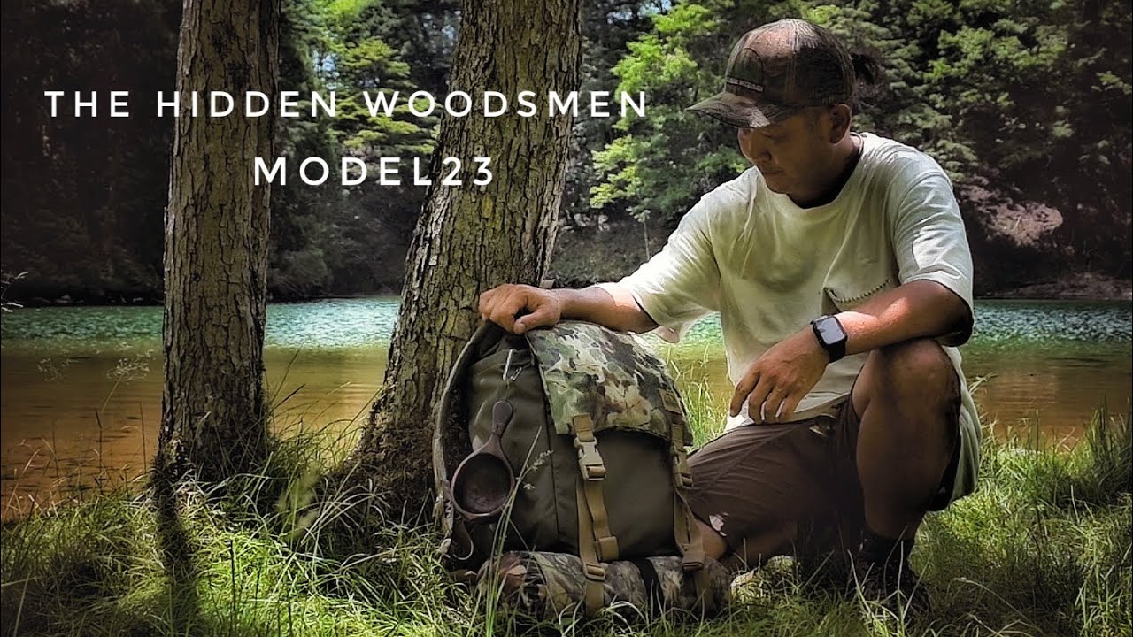 [ばえさんのhiking] the hidden woodsmen  model23 お気に入りの場所でハンモックチェアリング　野営地