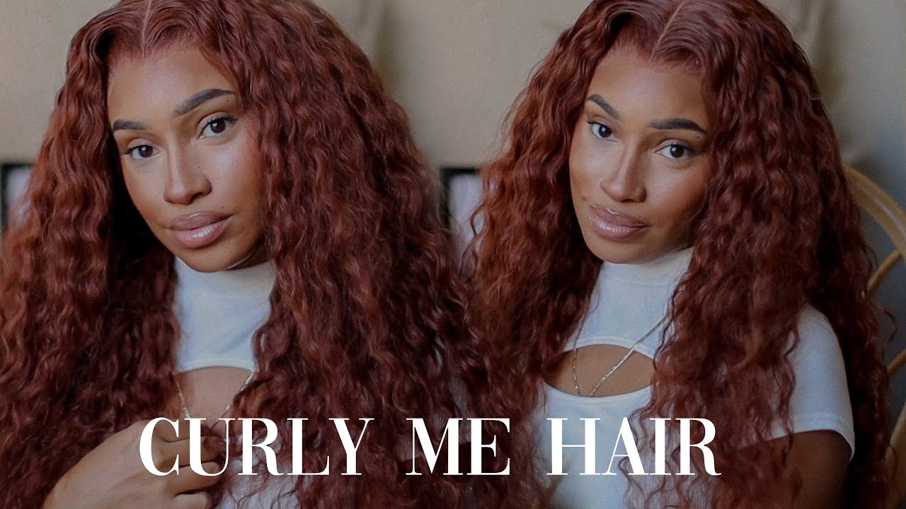 How To Make Lace Wig Look Like Scalp ft Curly Me Auburn Wig Review
