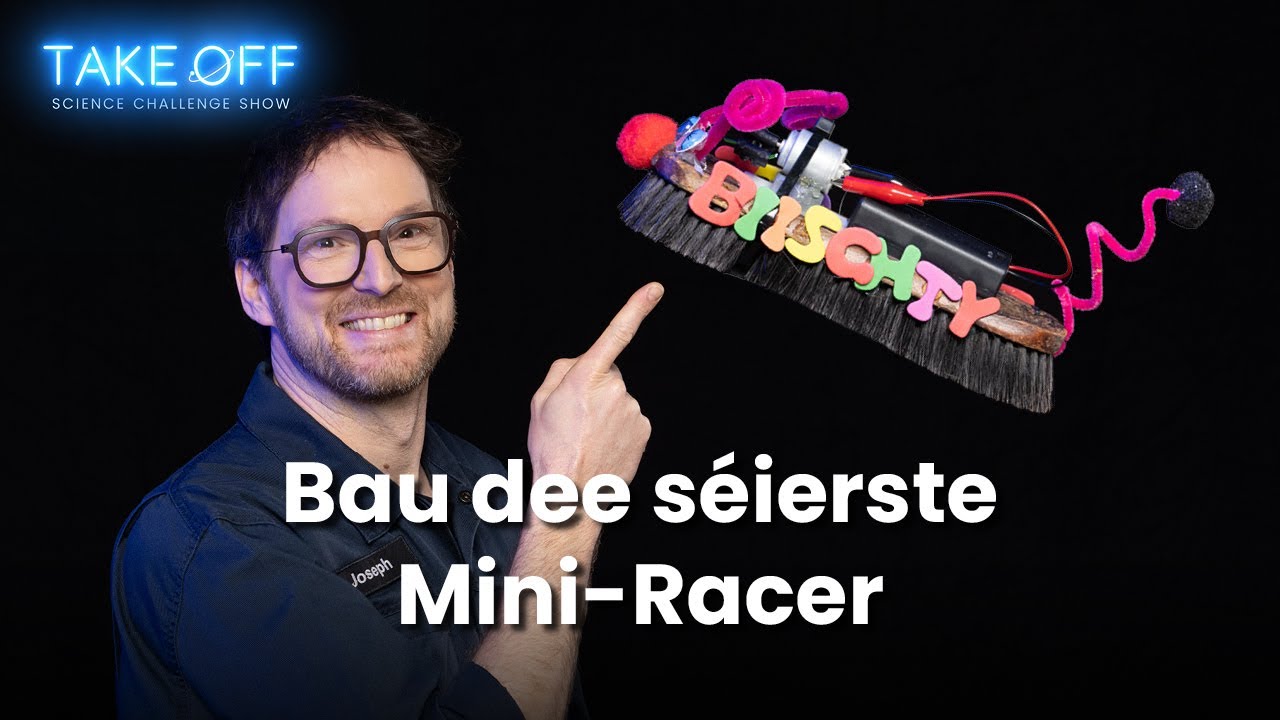 Take Off Show | B&uuml;rstenroboter-Challenge | Baue den schnellsten Mini-Racer 🤖 Science Show Luxembourg