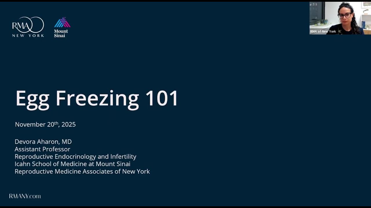 Egg Freezing 101 Featuring RMA of New York's Dr. Devora Aharon