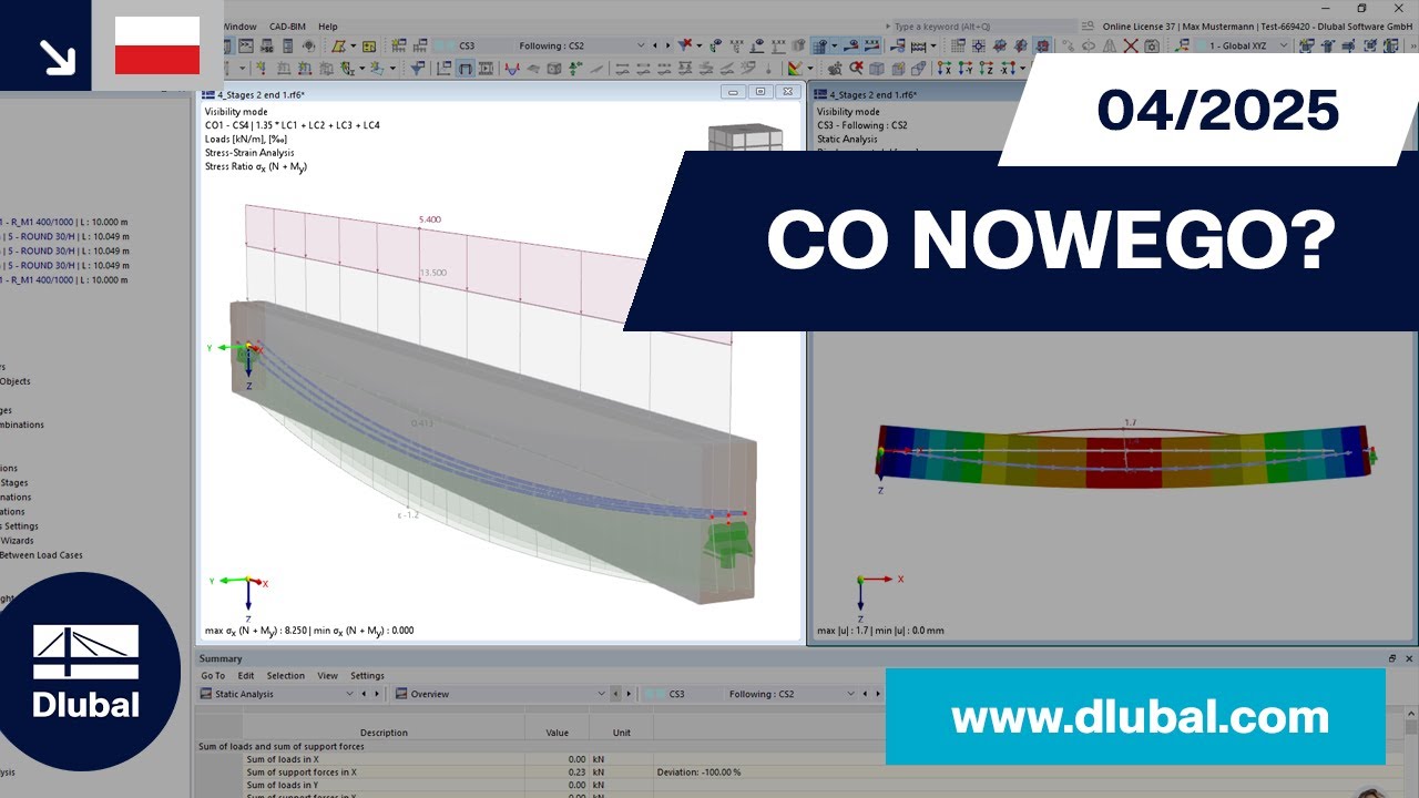 WIN | 04/2025 - Co nowego w programie RFEM 6 i RSTAB 9?