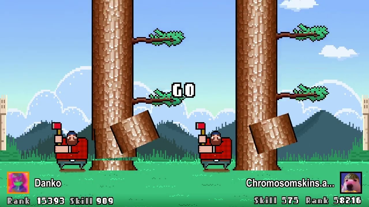 Timberman Danko (908 skill) vs Chromosomskins.a... (569 skill) #1